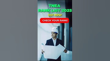 TNEA Rank List 2025  🔥 #TNEARankList2025 #tnea2025  #tnearanklist