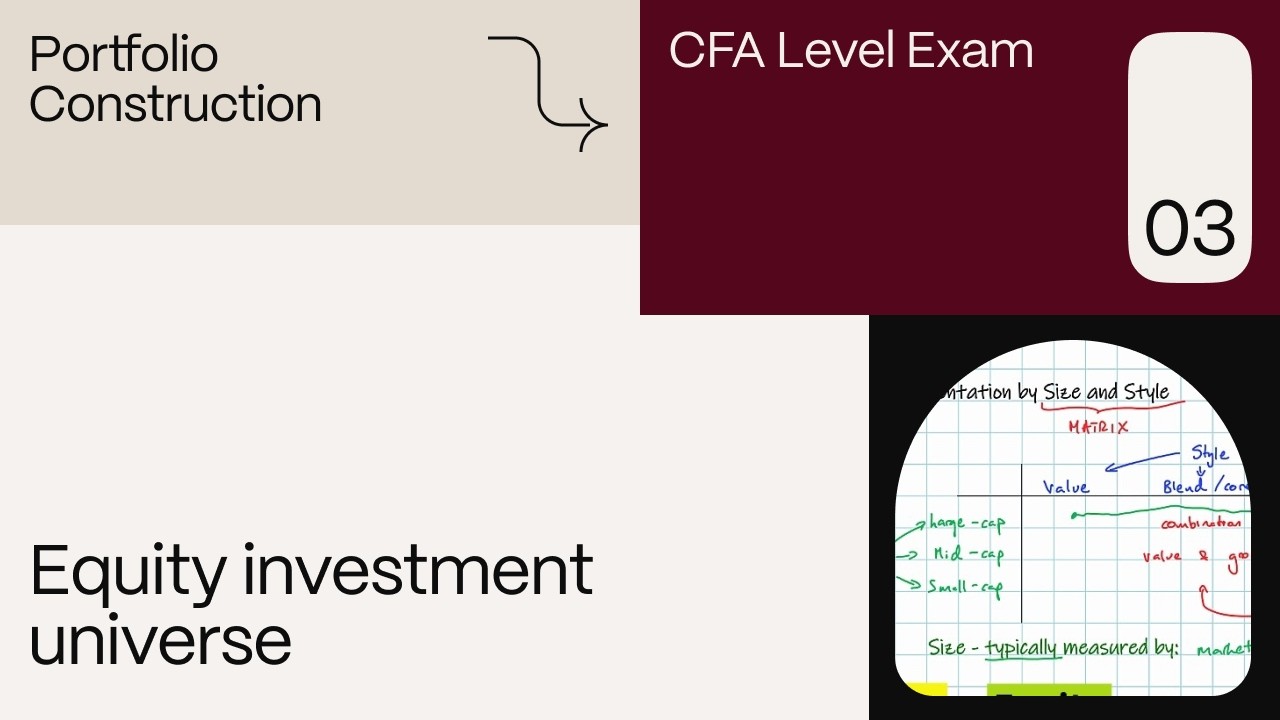 Equity investment universe (for the CFA Level 3 exam) - YouTube