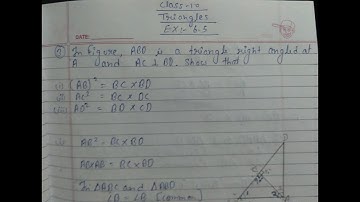 In Figure, ABD is a triangle right angled at A and AC⊥BD. Show thati.(i).(AB)²=BC×BD(ii).AC²=BC×DC