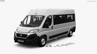Fiat Ducato Passenger Van L3H2 2017 3D model by 3DModels.org Fiat Ducato 3d Model