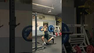 Barbell Front Rack Rear Foot Elevated Split-Squat