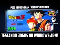 JOGUEI NARUTO ULTIMATE NINJA STORM 4 E DRAGON BALL Z KAKAROT NO POCO X3 PRO! | WINDOWS ON ARM X3 PRO