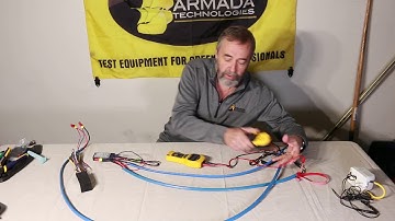 Troubleshooting a 2-wire Irrigation System with the Pro95 milliamp meter and Pro50 for 24v power.