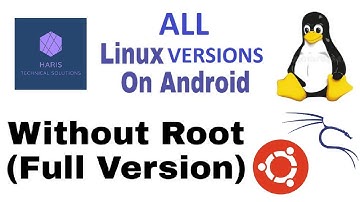 how to install any type of linux terminal on Android without root @HTSAXON