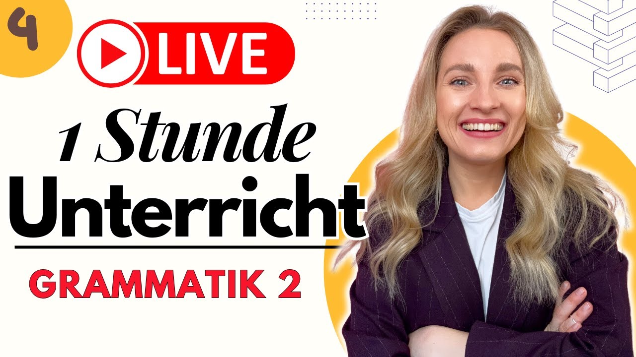 1 Stunde UNTERRICHT - GRAMMATIK 🇩🇪 Learn German Fast - YouTube