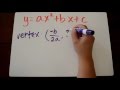 Quiz on Finding Critical Points from Standard Form