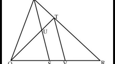 2 Calculate the ratio of sides using proportionality theorem give 1 parallel lines and 2 triangles
