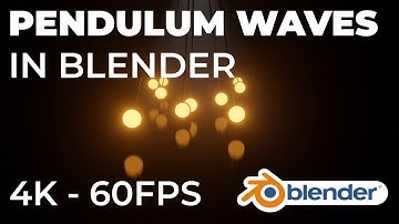 Pendulum Waves in Blender - Inspired By Polyfjord | 4K 60FPS