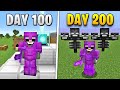 I Survived 200 Days of SUPERFLAT in Minecraft Hardcore...