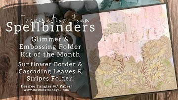 Spellbinders | Glimmer and Embossing Folder Kit of the Month | September 2023 | Card Making Tutorial