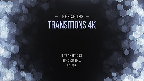 Motion Graphics - Hexagons Transitions 4K