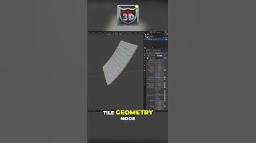 🏠 Make Roof Tiles with One Node! #blender3d #3dart