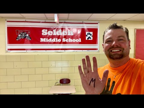 Mr. Peace visits Selden Middle School in Centereach, NY