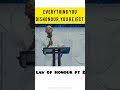 Everything you Dishonour, You Reject.... Law of Honour pt 2