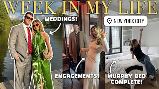 week in my life: turning office into a guest room, pick a wedding guest dress, engagement gift ideas