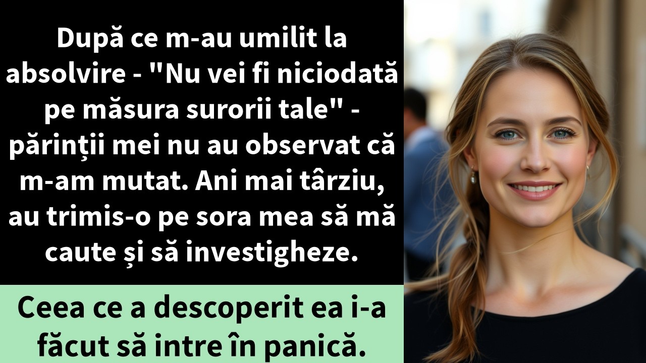 După ce m-au umilit la absolvire - 