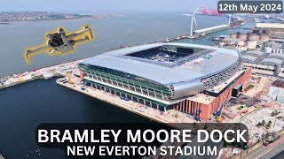Bramley Moore Dock New Everton Stadium - Fly Around & Look Inside