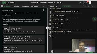 Insertion sort algorithm