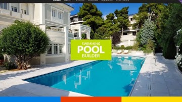 Swimming Pool Responsive Website Template - 51732