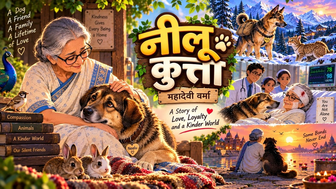 9. नीलू कुत्ता - महादेवी वर्मा #hindistories #dharmaforlife