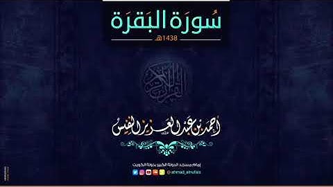 🟢 تلاوة تنعش الروح لسورة البقرة | القارئ أحمد النفيس | (Must listen! Emotional Reaction)