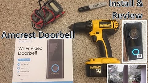 Amcrest Wi-Fi Video Doorbell Install (and short review)
