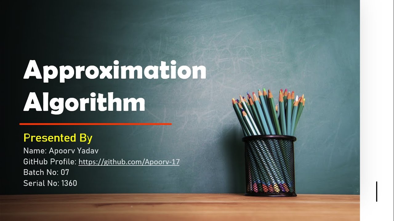 Approximation Algorithm | DSA | GWOC - YouTube