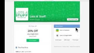 Creating Your 1st Mobile Coupon