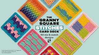 The Granny Square Stitches Card Deck™ | 50 Mix and Match Designs to Crochet