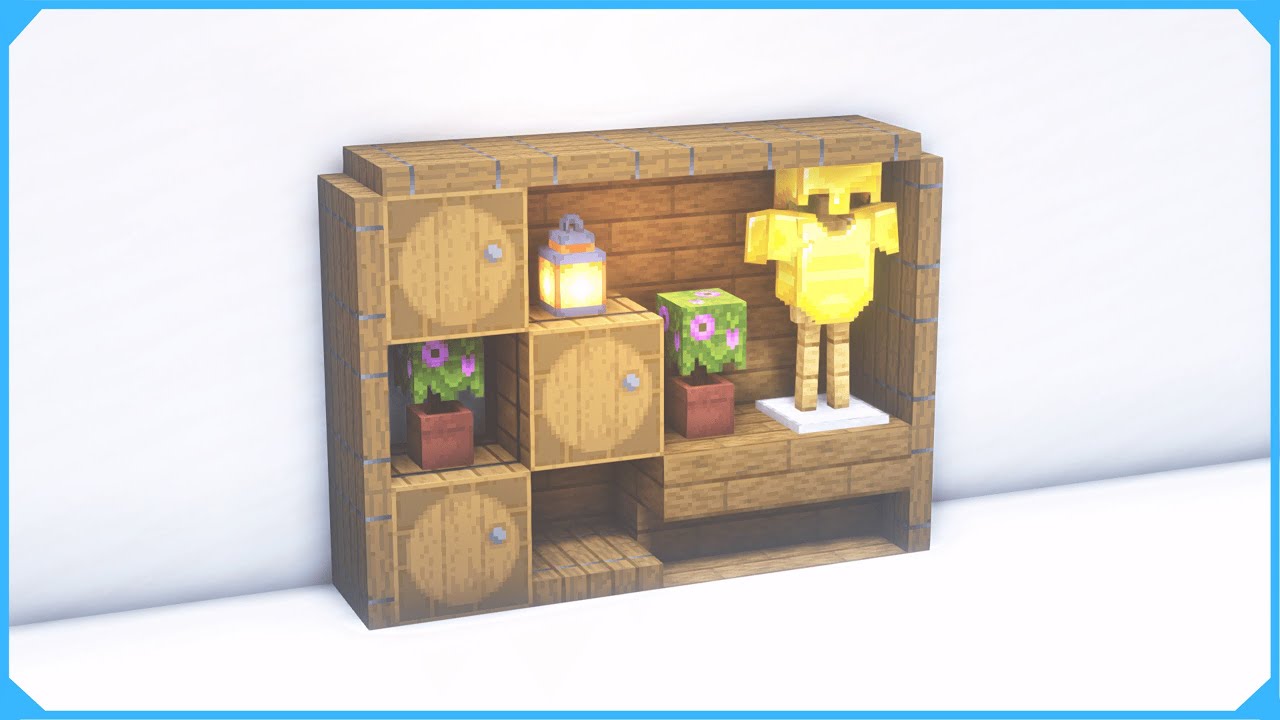 Make A Robe Minecraft Minecraft | How to Make a Simple Wardrobe - Minecraft Decorations - YouTube