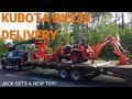 Kubota BX23S and Wallensein BXM32 Chipper/Shredder