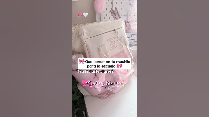 Que llevar en tu mochila para el regreso a clases 🎀🤍 (Pedido) #noflop #fypシ゚ #soft #mochila #escuela