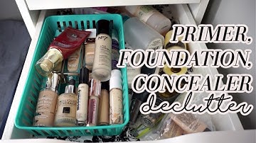 PRIMER, FOUNDATION, & CONCEALER DECLUTTER // 2021