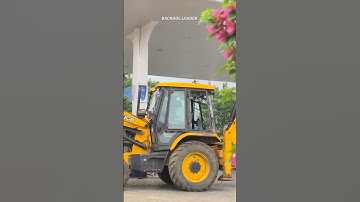 JCB 3DX Loading Soil in Swaraj Tractor Powerful Work