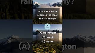 Which U.S. state receives the most rainfall yearly? #usafacts #quiz #knowledge #usa