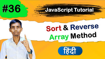 How to Sort and Reverse Method Array in JavaScript tutorial in Hindi