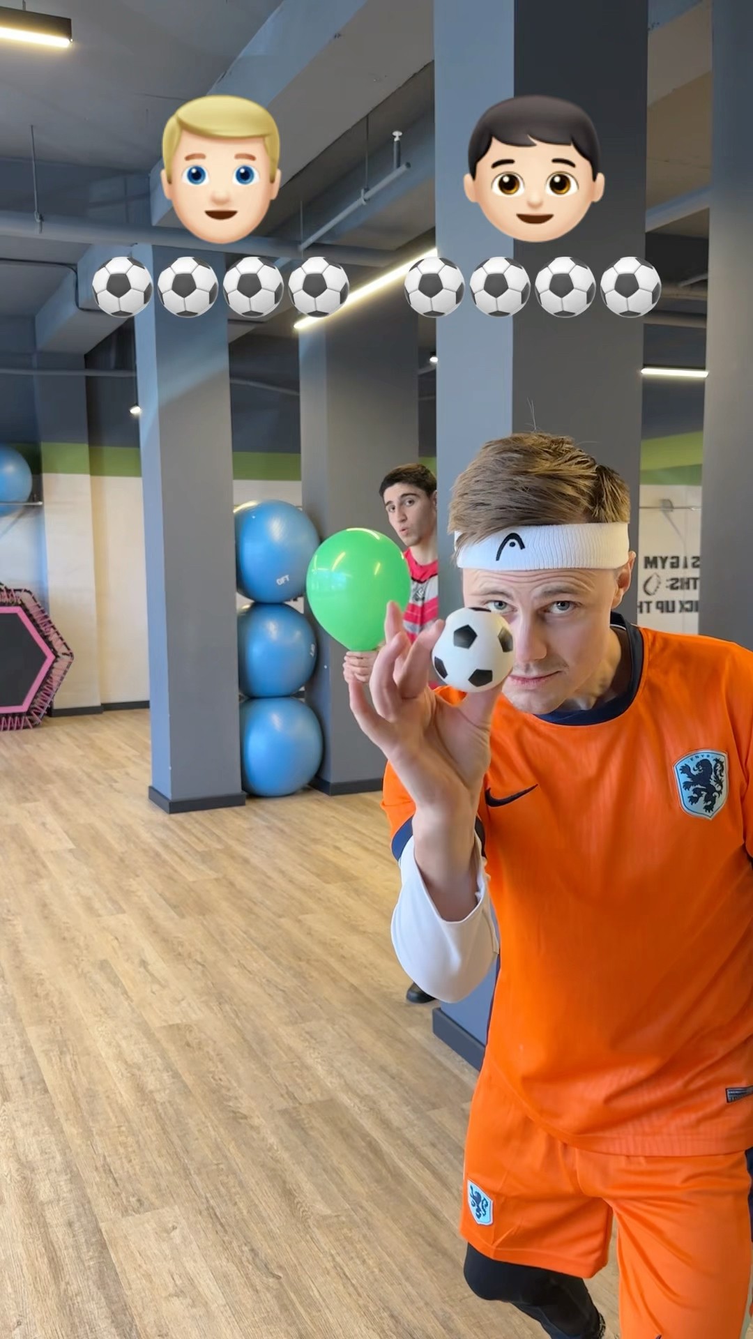 ❌?Hit Balloon With A Small Ball Challenge ⚽️