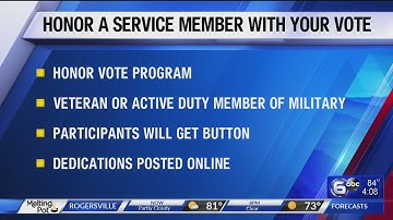 Honor Vote Program recognizes military members, veterans