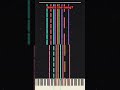 Falling piano notes #Shorts