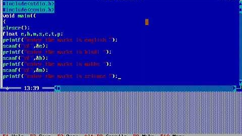 c program - write a program to print total marks and percentage of five subjects marks