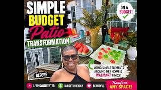 I TRANSFORMED My Sister's Patio on a BUDGET! 🌿 Walmart Finds + Simple Home Décor Looks EXPENSIVE!