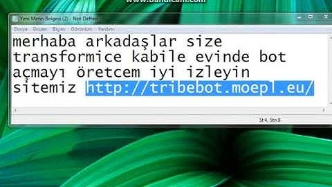 transformice kabile evine bot açma 2013