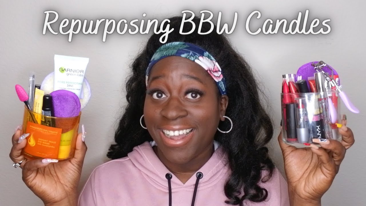 Reuse Your Old Bath and Body Works Candles 3 Clever Uses for Old Candle Jars BBW Hacks DIY