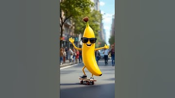 Ai Slop Video Banana on Skateboard 🛹 #slop #aislop #banana #skateboard #fyp