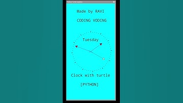 make analog clock by turtle | analog clock by python #python #turtle #shorts
