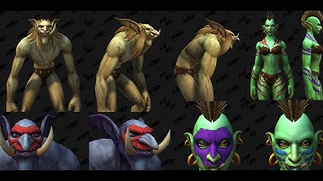 WoW Shadowlands Alpha NEW Troll Customization Options PREVIEW