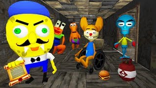 СПАНЧ БОБ ХОРРОР Соседи Гренни - SpongeBob Neighbor Escape