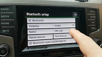 Steps to remove a paired phone from a Golf 7 Infotainment system