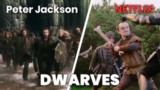 Peter Jackson&#39;s dwarves VS Netflix&#39;s dwarves