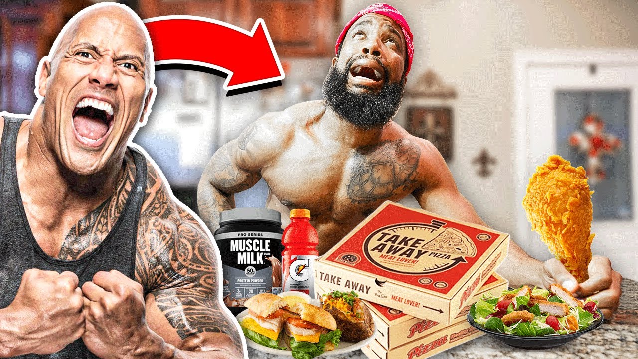 Trying THE ROCK Diet For 24 Hours And This Happened YouTube